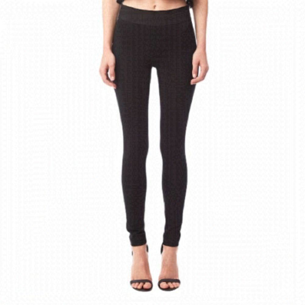 BCBGMAXAZRIA Mason Ponte Leggings Skinny Pants Black XXS